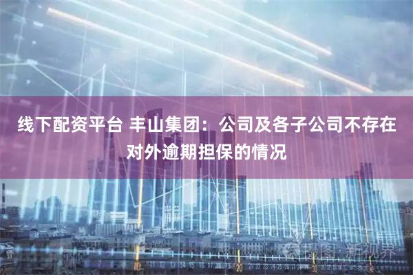 线下配资平台 丰山集团：公司及各子公司不存在对外逾期担保的情况