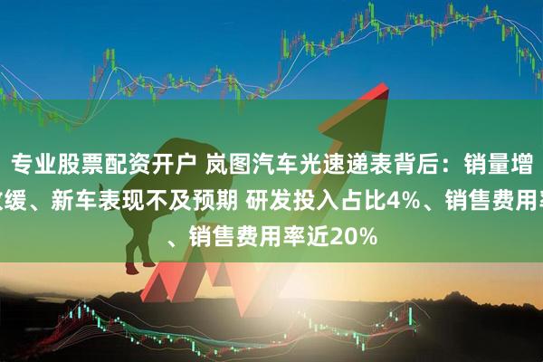 专业股票配资开户 岚图汽车光速递表背后：销量增速大幅放缓、新车表现不及预期 研发投入占比4%、销售费用率近20%