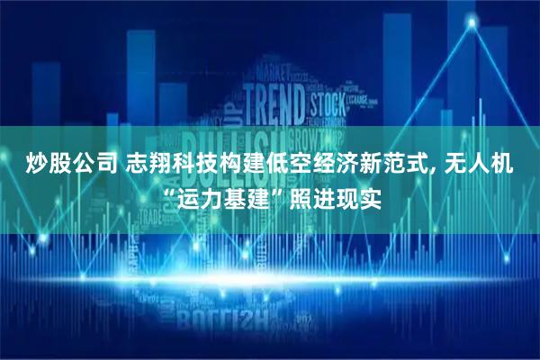 炒股公司 志翔科技构建低空经济新范式, 无人机“运力基建”照进现实