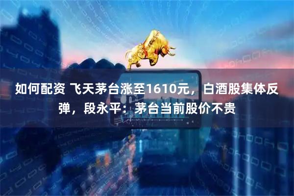 如何配资 飞天茅台涨至1610元，白酒股集体反弹，段永平：茅台当前股价不贵